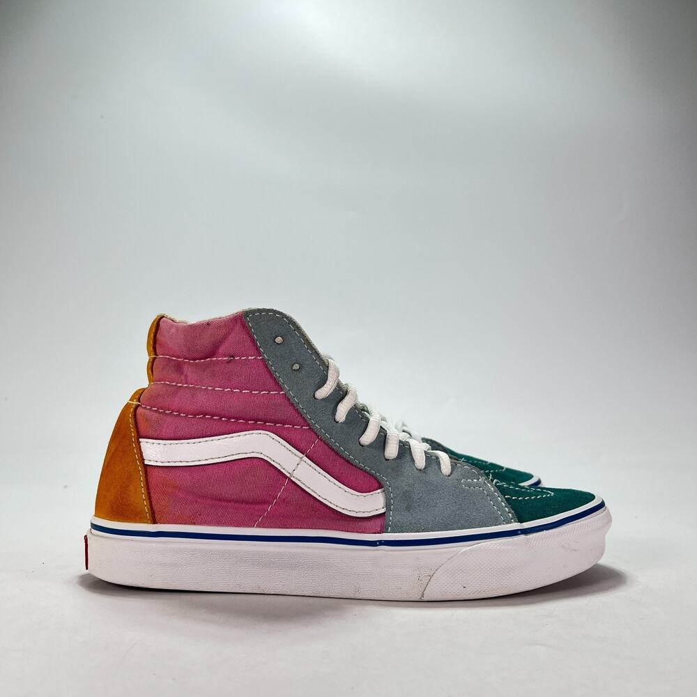 Vans Sk8-Hi Multicolor High Top Sneakers Skateboarding Shoes 500714 Women's Sz 7